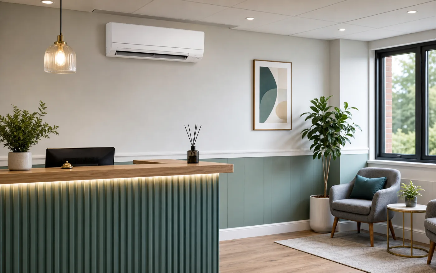 Air conditioning review for a small commercial interior